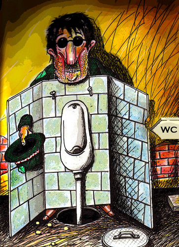 Cartoon: pisoar (medium) by drljevicdarko tagged public,toalet