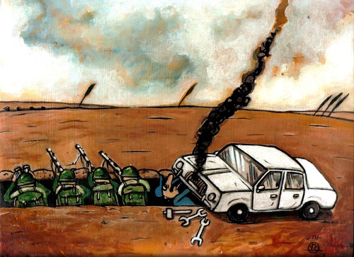 Cartoon: repair (medium) by drljevicdarko tagged repair