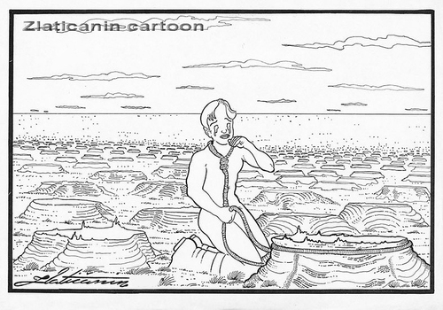 Cartoon: Why? (medium) by zlaticanin tagged zoran,zlaticanin