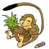Cartoon: Verbotene Liebe (small) by Grabowski84 tagged monkey,love,fantasy