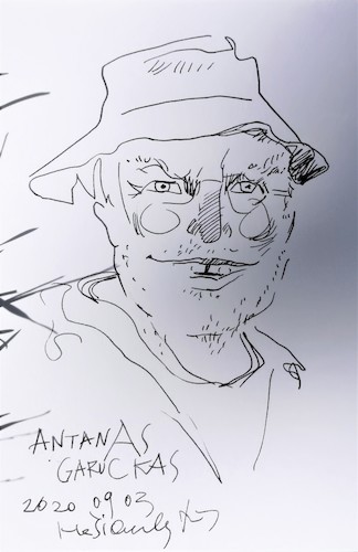 Cartoon: A trip to the village. Portraits (medium) by Kestutis tagged village,portraits,woods,sketch,kestutis,lithuania