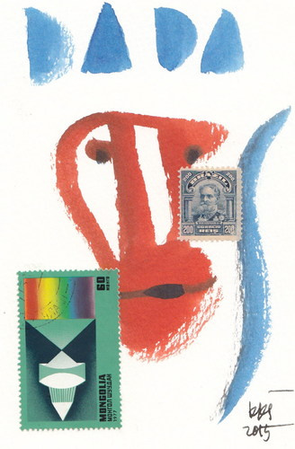 Cartoon: DADA (medium) by Kestutis tagged dada,art,kunst,postcard,dadaism,stamps,sketch,kestutis,lithuania