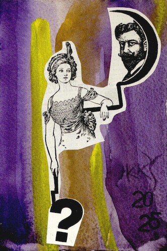 Cartoon: Esotericism (medium) by Kestutis tagged esotericism,dada,postcard,art,kuns,kestutis,lithuania