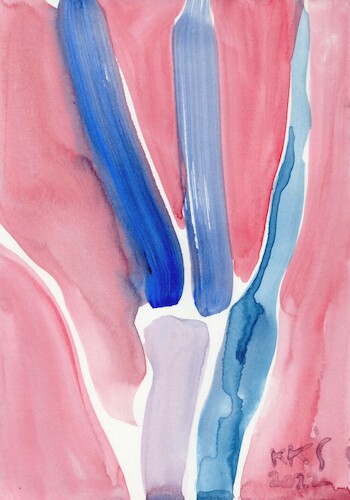 Cartoon: Glove (medium) by Kestutis tagged dada,art,kunst,kestutis,lithuania,watercolor