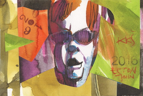 Cartoon: John Elton (medium) by Kestutis tagged john,elton,dada,postcard,kestutis,lithuania