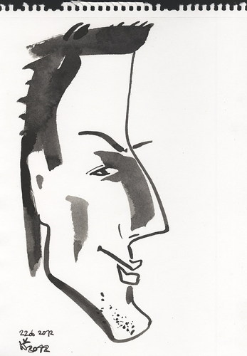 Cartoon: Miroslav Klose (medium) by Kestutis tagged fußball,fussball,soccer,euro,2012,tor,goal,caricature,football,sketch,klose,miroslav