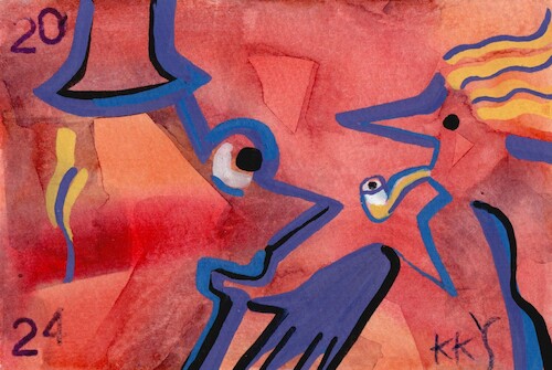 Cartoon: Pipe (medium) by Kestutis tagged pipe,dada,color,postcard,kestutis,lithuania,art,kunst
