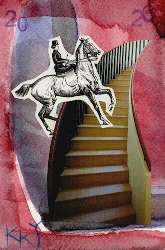 Cartoon: The illusion of reality (medium) by Kestutis tagged dada,illusion,reality,kestutis,lithuania,postcard,art,kunst