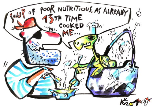 Cartoon: TURTLE SOUP (medium) by Kestutis tagged pirate,adventure,happening,turtle,soup