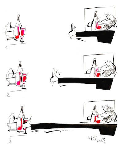 Cartoon: Wine. Art and painter (medium) by Kestutis tagged wine,art,painter,kestutis,lithuania