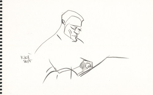 Cartoon: Artists and model. Sketch (medium) by Kestutis tagged sketch,art,kunst,kestutis,lithuania