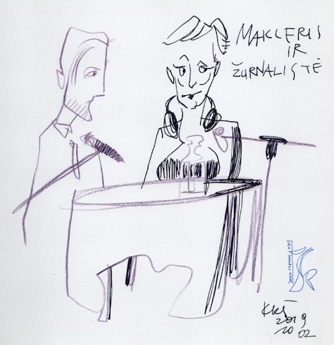 Cartoon: Balcon (medium) by Kestutis tagged spectacle,theater,sketch,kestutis,lithuania