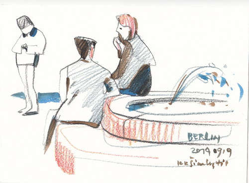 Cartoon: Berlin. Sketch (medium) by Kestutis tagged deutschland,germany,kestutis,lithuania,sketch,berlin