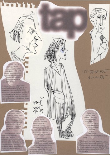 Cartoon: Four painters (medium) by Kestutis tagged sketch,art,kunst,kestutis,lithuania