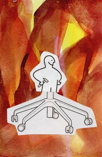 Cartoon: History of industrialization (medium) by Kestutis tagged history,industrialization,postcard,art,kunst,kestutis,lithuania,collage,dada,comic