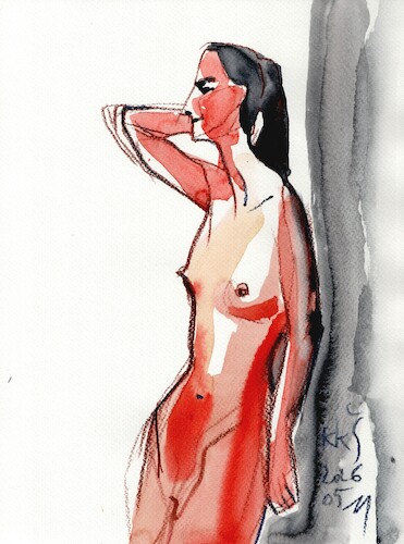 Cartoon: Quick drawings 18 (medium) by Kestutis tagged quick,drawing,nude,art,kunst,sketch,kestutis,lithuania