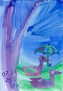 Cartoon: A heavy downpour (small) by Kestutis tagged rain,water,kestutis,lithuania,art,kunst