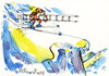 Cartoon: Alpine skiing (small) by Kestutis tagged alpine skiing winter sports kestutis lithuania olympic sochi 2014 gebirge mountains snow schnee