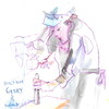 Cartoon: Artist Gerry (small) by Kestutis tagged dada,sketch,kestutis,lithuania,artist,netherlands