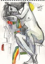 Cartoon: DADA Sketch. Tired peace II (small) by Kestutis tagged dada,sketch,peace,kestutis,lithuania