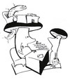 Cartoon: DECIDES CHEF! (small) by Kestutis tagged chef,office,kestutis,siaulytis,lithuania,adventure,mushrooms,pilze