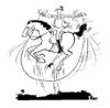 Cartoon: Equestrian (small) by Kestutis tagged equestrian sport olympics olympiade kestutis lithuania horse pferd
