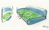 Cartoon: Fans football (small) by Kestutis tagged fan,football,soccer,referee,beer,bier,euro,spiel,ball,sport,uefa,europameisterschaft,kestutis,lithuania