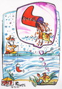 Cartoon: Fish dreams of Santa Claus gifts (small) by Kestutis tagged weihnachten kestutis gift dreams coca nature fish santa claus fischer fisherman winter christmas