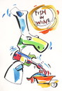 Cartoon: FISH IN WINE (small) by Kestutis tagged turtle,fish,recipe,strip,comic,glass,kitchen,bottle,chef,pirate,wine,kestutis,siaulytis,lithuania,adventure