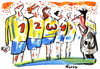 Cartoon: FOOTBALL. PROVOCATION (small) by Kestutis tagged football soccer sport numerology fossball 2012 euro fußball provocation referee