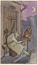 Cartoon: GUARD (small) by Kestutis tagged guard,moon,owl,store,bird,vogel,ornithology