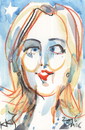 Cartoon: Hillary Clinton (small) by Kestutis tagged hillary,clinton,policy,song,portrait,london,music,kestutis,lithuania,usa,election