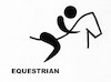 Cartoon: Interpretation of signs. Equestr (small) by Kestutis tagged interpretation,horse,rider,equality,kestutis,lithuania,paris,2024,sports,olympi,gamesc,signs,equestrian