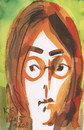 Cartoon: John Lennon (small) by Kestutis tagged postcard,john,lennon,england,beatles,music,kestutis,lithuania