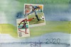 Cartoon: Mail art. Sport (small) by Kestutis tagged postcard,mail,art,kunst,sport,kestutis,lithuania