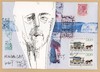 Cartoon: Mail art with sketch. Mindaugas (small) by Kestutis tagged mail,art,kunst,kestutis,lithuania,sketch