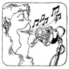 Cartoon: MICROPHONE (small) by Kestutis tagged microphone man woman music song kestutis siaulytis lithuania adventure