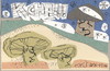 Cartoon: Mushroom dialogues (small) by Kestutis tagged dada postcard mushroom dialogues could snow autumn winter kestutis lithuania