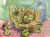 Cartoon: Mushrooms yellow knight (small) by Kestutis tagged mushroom watercolor kestutis lithuania