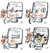 Cartoon: NEW MATH (small) by Kestutis tagged school,teacher,math,games,pirates,hackers,strip,comic,kestutis,lithuania
