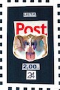 Cartoon: New postage stamp. Symmetry (small) by Kestutis tagged symmetry klecksography art kunst kestutis lithuania postcard new postage stamp