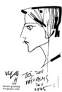 Cartoon: Observed Faces. Sketch (small) by Kestutis tagged faces,skizze,sketch,kestutis,siaulytis,lithuania,art,portraits