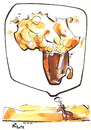 Cartoon: OKTOBERFEST - 7. AFRICA (small) by Kestutis tagged beer bier africa oktoberfest kestutis siaulytis lithuania adventure traveler desert wüste glass foam schaum becher