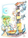 Cartoon: Pizza... (small) by Kestutis tagged pizzapitch pizza italy kestutis summer travel cook