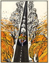 Cartoon: ROUTE (small) by Kestutis tagged way kestutis siaulytis lithuania autumn nature