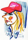 Cartoon: Ruta Janutiene (small) by Kestutis tagged journalist,sketch,kestutis,lithuania