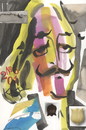 Cartoon: Salvador Dali with tulips (small) by Kestutis tagged dada,postcard,liner,salvador,dali,tulips,kestutis,lithuania,art,kunst