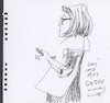 Cartoon: Sketch in the literary evening (small) by Kestutis tagged sketch,kestutis,lithuania