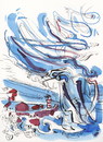 Cartoon: Storm Xaver (small) by Kestutis tagged storm,xaver,air,sea,ocean,climate,broom,kestutis,lithuania,eu