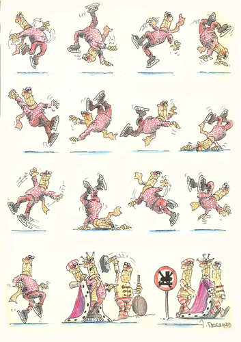 Cartoon: ohne Titel (medium) by jiribernard tagged eislauf,könig,misgeschick,schlittschulaufen,verbot,rache,geleit,versuch,kür,vorstellung,verbotsschild,eislauf,könig,misgeschick,schlittschulaufen,verbot,rache,geleit,kür,vorstellung,verbotsschild